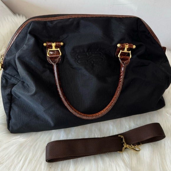Balenciaga Handbags - Balenciaga Authentic Nylon & Leather Boston